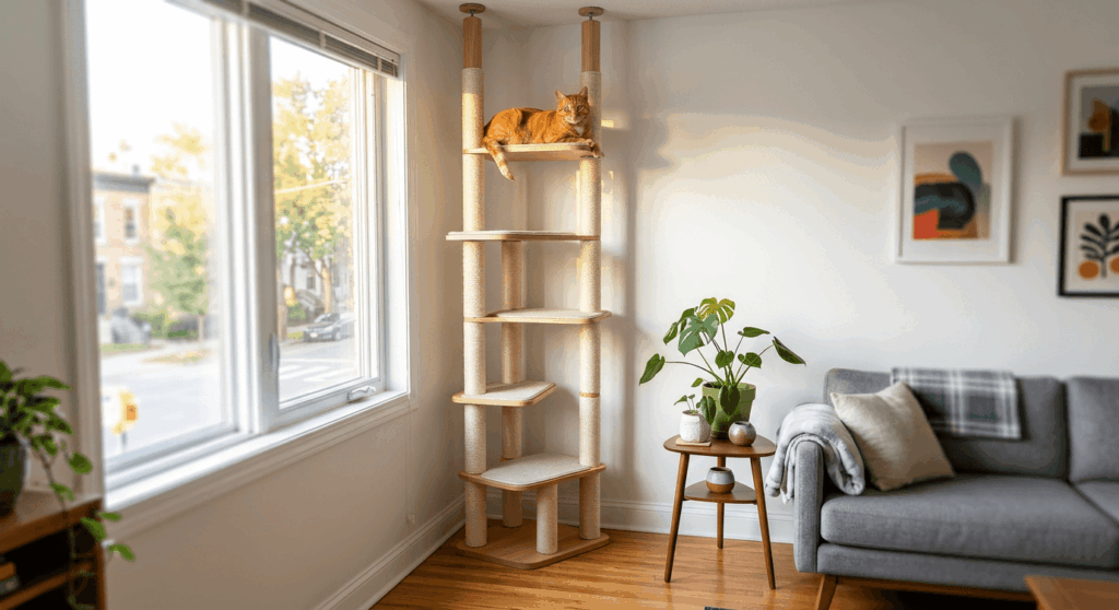 Essential renter-friendly supplies used to effectively cat proof rental apartment doors and cords