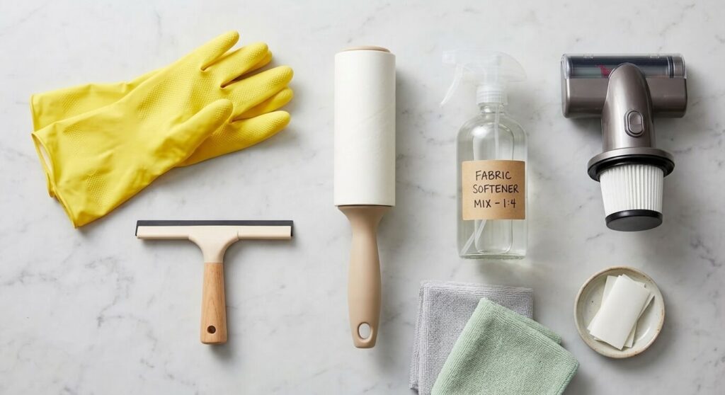 The best reusable tools and electrostatic rollers to get cat hair off furniture fast