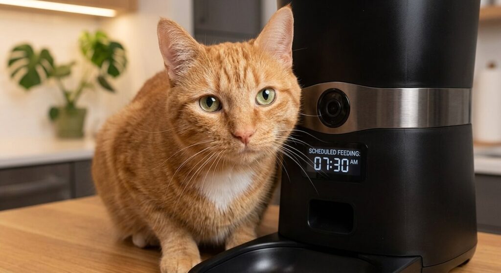 Using a camera-integrated automatic cat feeder to monitor indoor cat feeding habits remotely