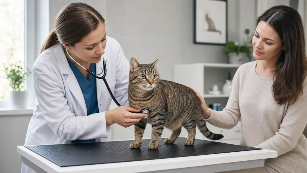 How often should indoor cats go to the vet during a routine wellness examination