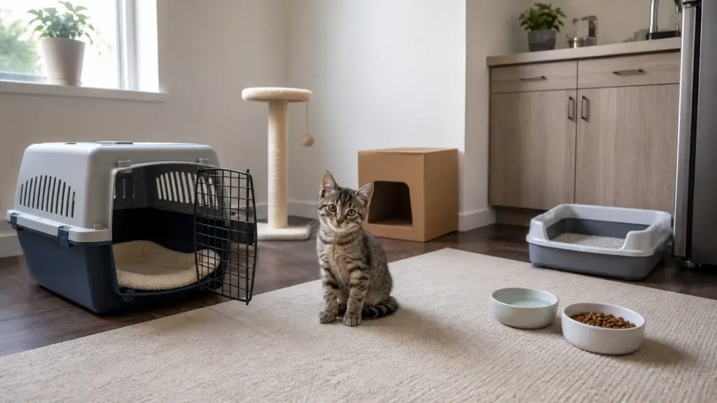 Kitten proof apartment with a safe starter room