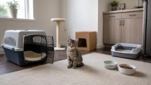 Kitten proof apartment with a safe starter room