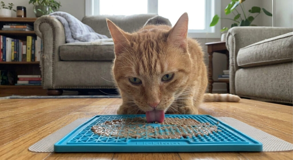 Detailed view of dishwasher safe components of the best cat puzzle feeders