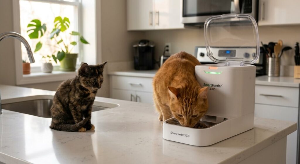 Using the best microchip cat feeder to prevent food theft in multi-cat homes.