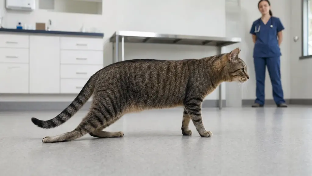 Plantigrade hind-leg stance associated with diabetic neuropathy in a cat