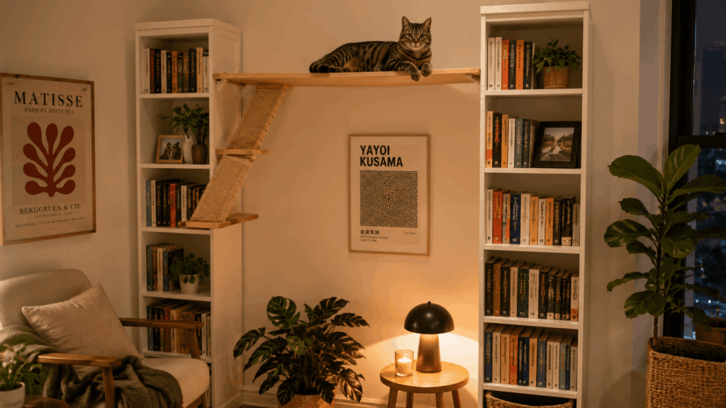 Testing the load-bearing integrity of diy renter friendly cat shelves for apartment windows