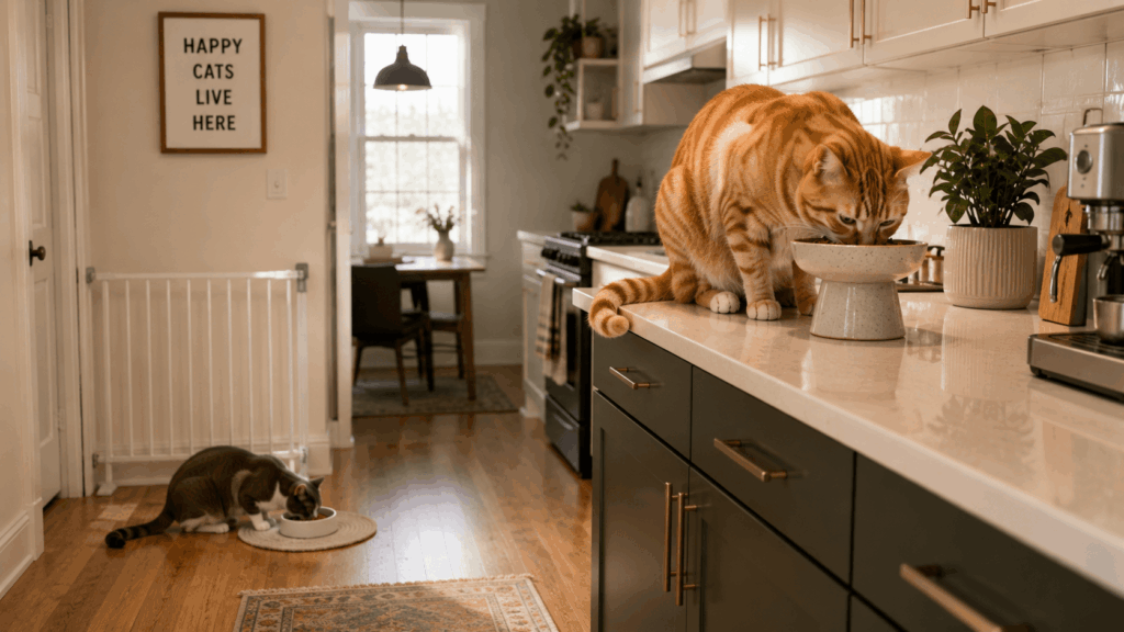 Microchip activated feeders as a technological solution for how to feed multiple cats separately
